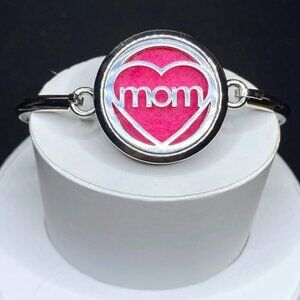 Aromatherapy Bangle Bracelet Multicolor Heart Mom
